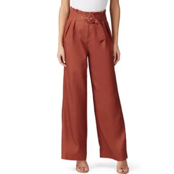 Sweet Baby Jamie Rust Pleated Pants - Picture 3 of 9